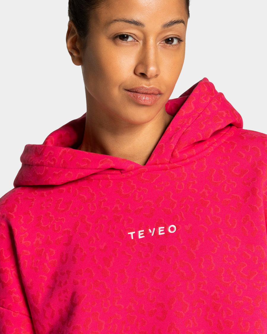 Contrastline Hooded Sweater "Leo Berry"
