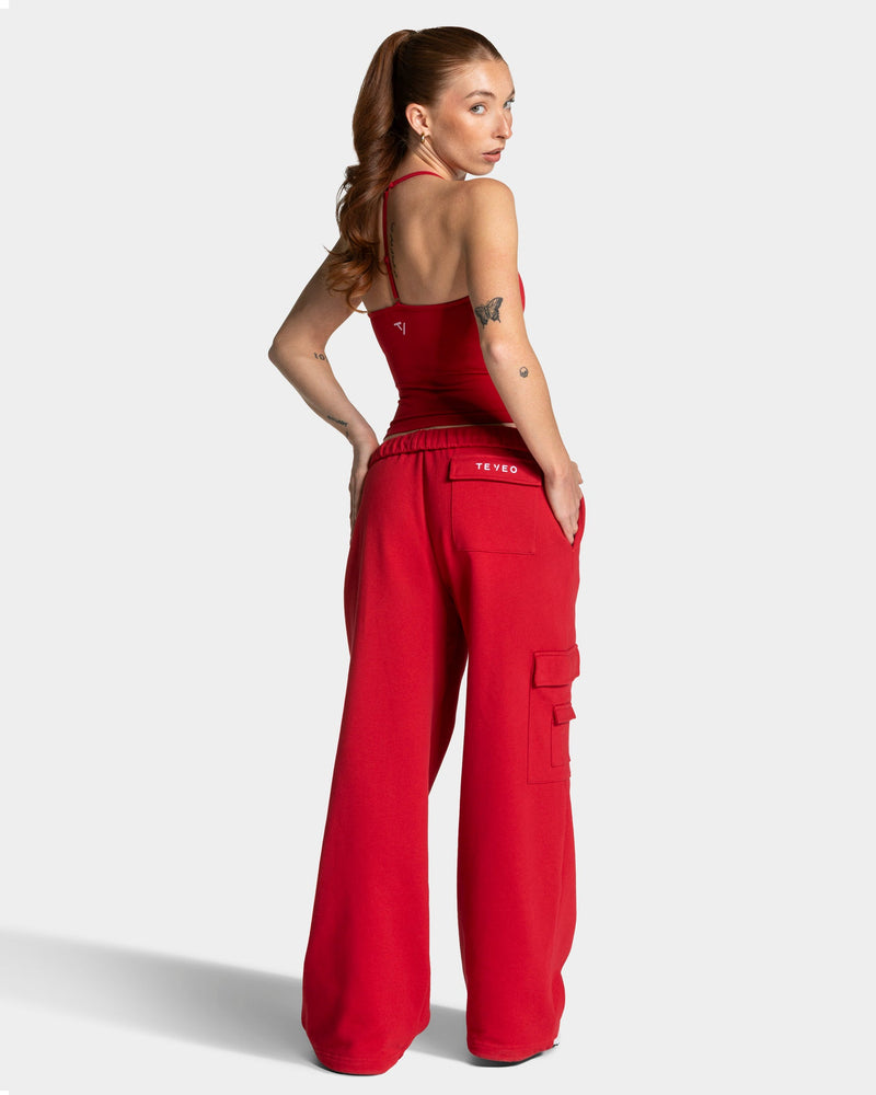 Lift Wide Leg Cargo Jogger "Chili"