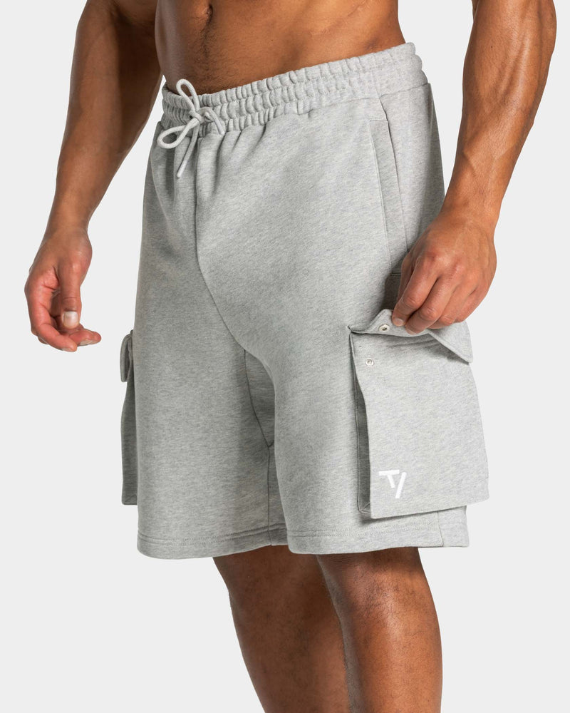 Lift Cargo Shorts "Hellgrau Meliert"