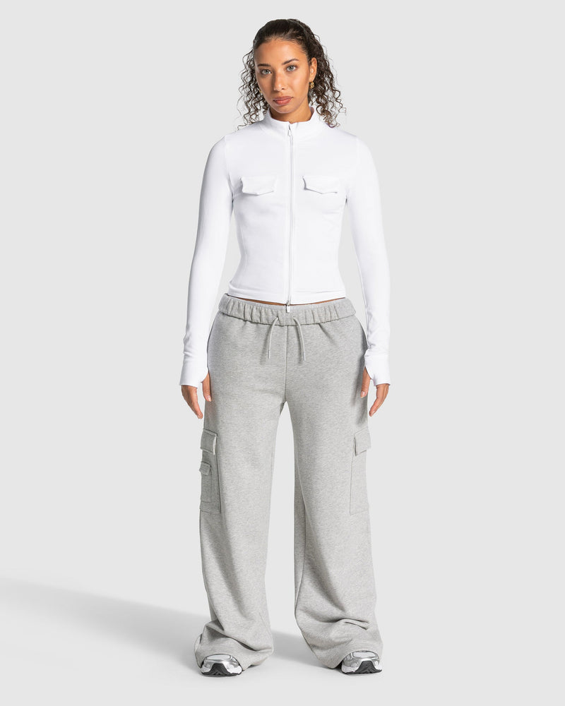 Lift Cargo Zip Jacke "Weiß"