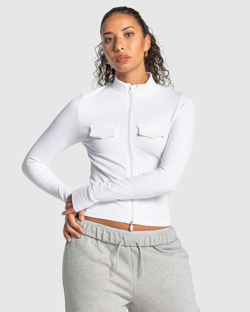 Lift Cargo Zip Jacke "Weiß"