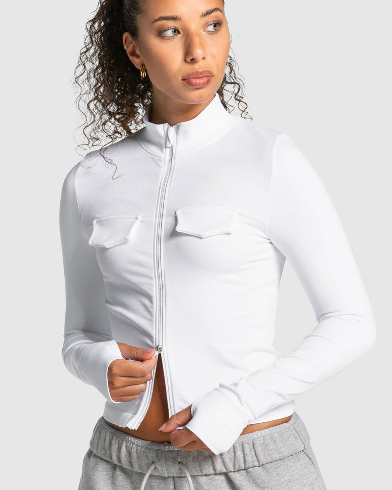Lift Cargo Zip Jacke "Weiß"