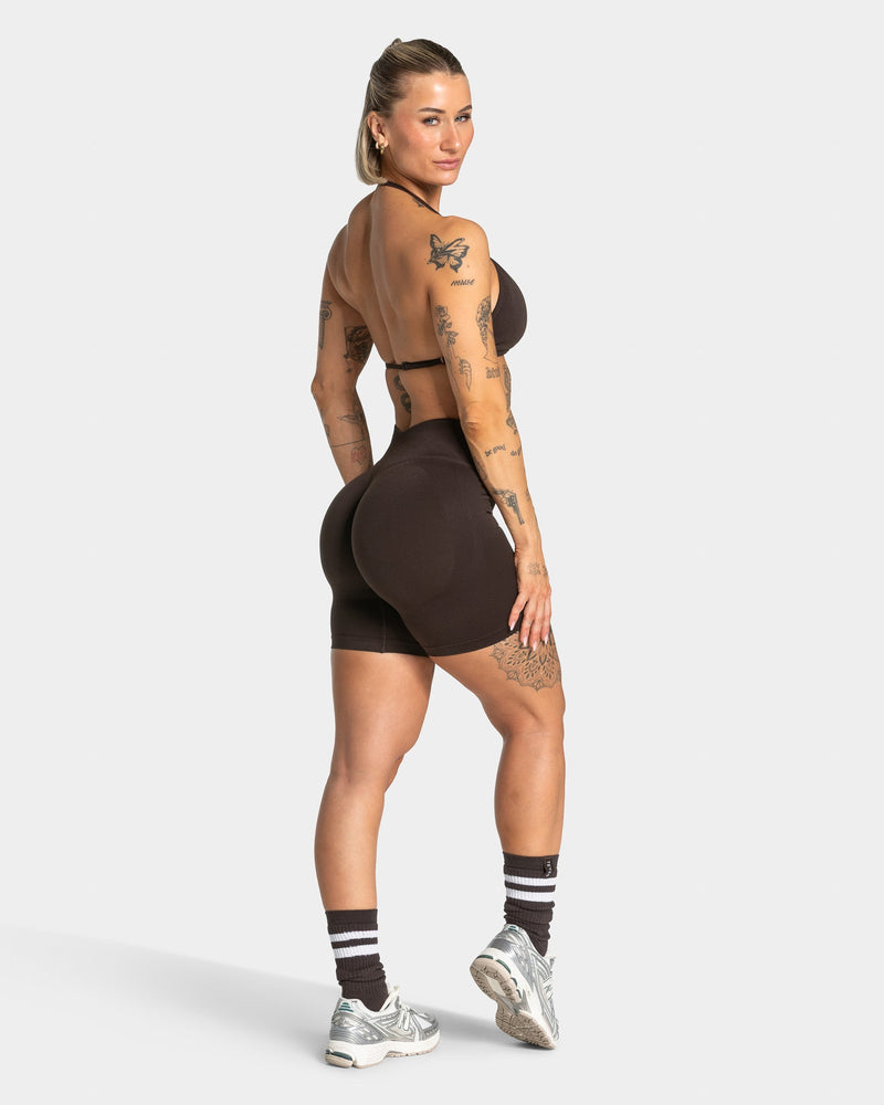 Lift Sculpt Scrunch Shorts "Dark Chocolate"