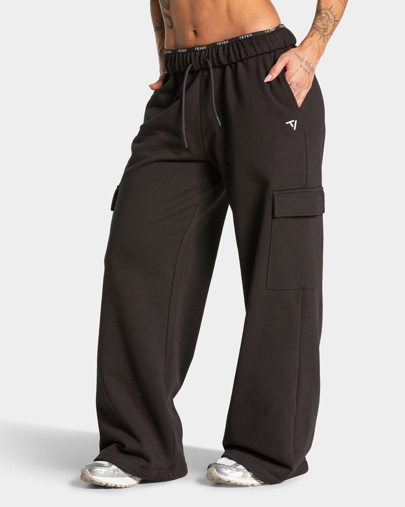 Lift Wide Leg Cargo Jogger "Dark Chocolate"