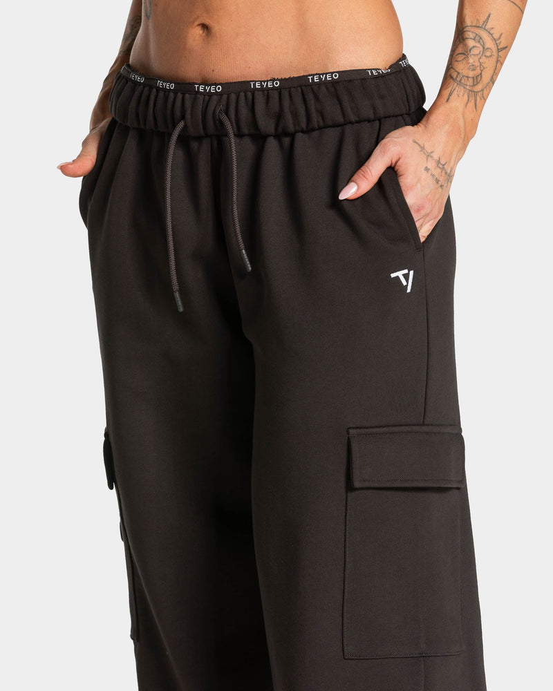 Lift Wide Leg Cargo Jogger "Dark Chocolate"