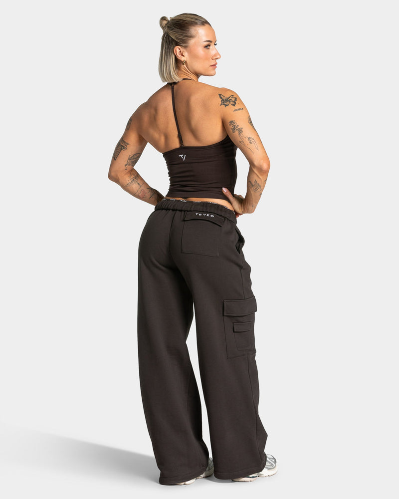 Lift Wide Leg Cargo Jogger "Dark Chocolate"