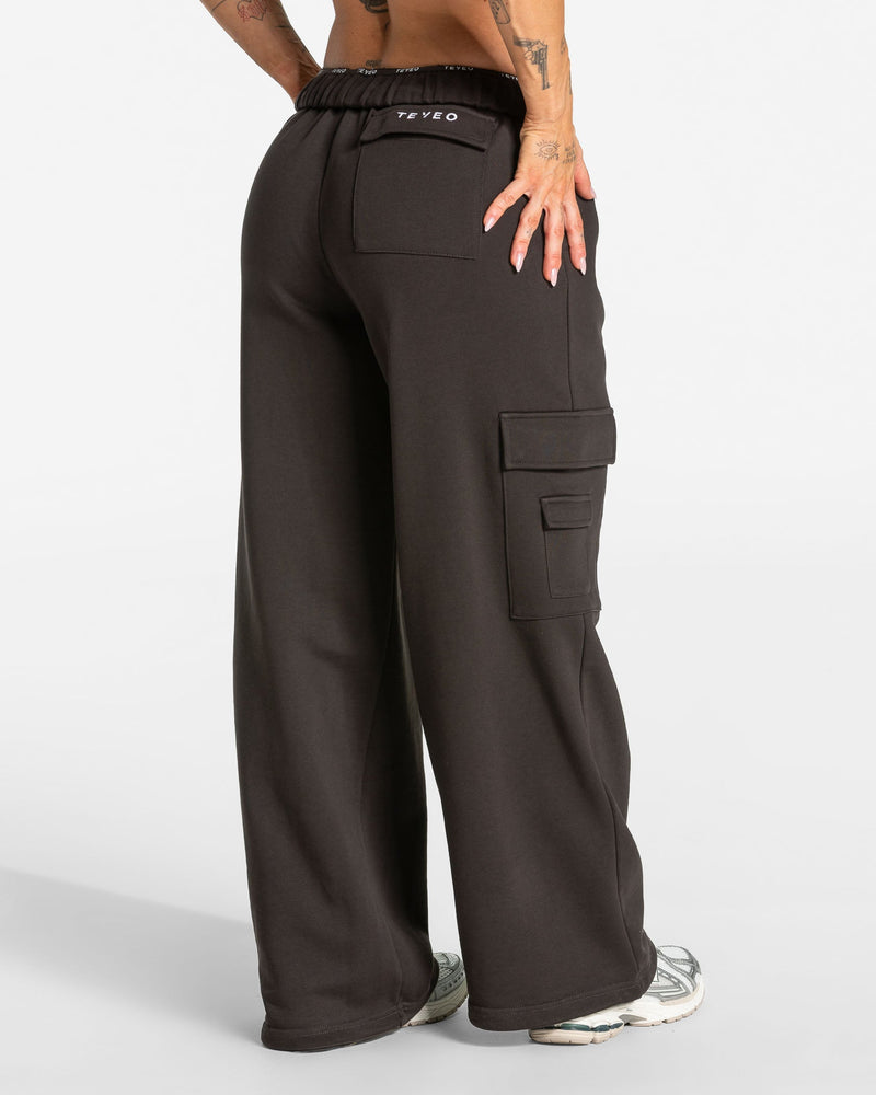 Lift Wide Leg Cargo Jogger "Dark Chocolate"