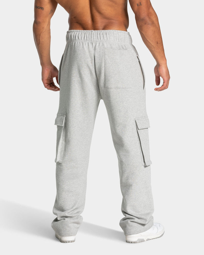 Lift Wide Leg Cargo Jogger "Hellgrau Meliert"