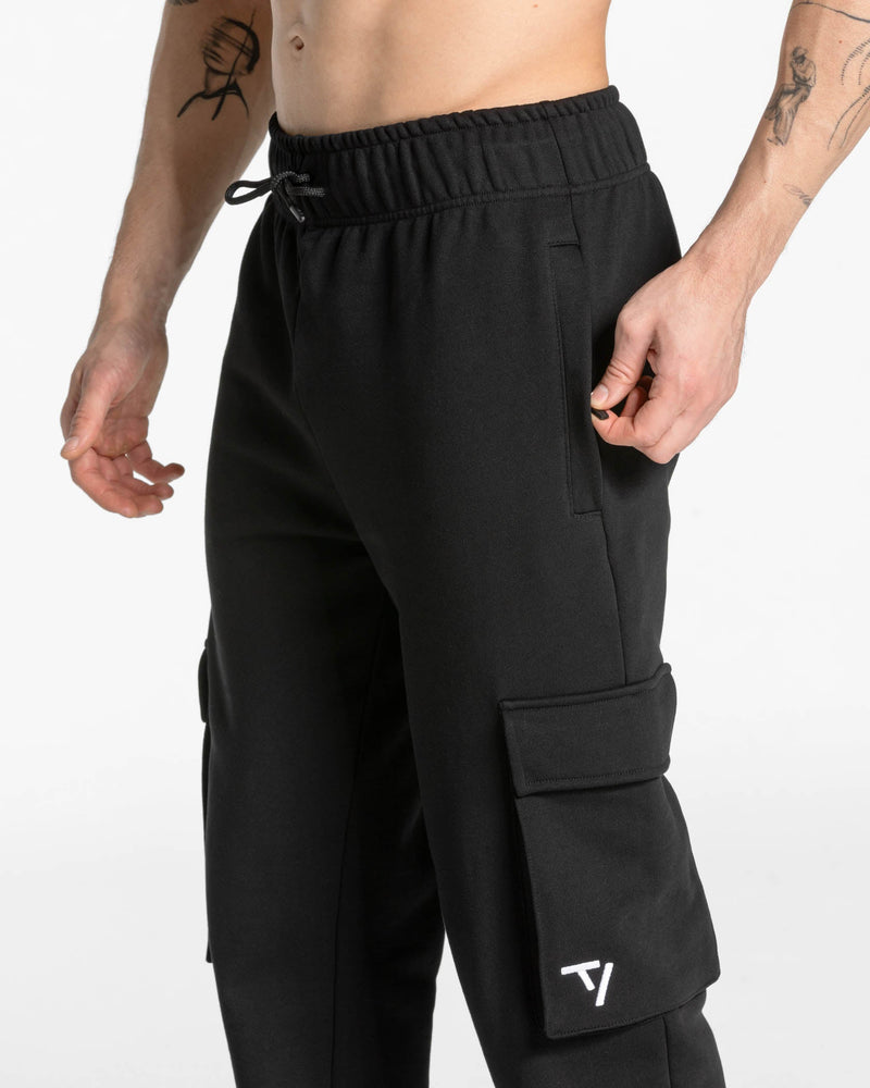 Lift Wide Leg Cargo Jogger "Schwarz"