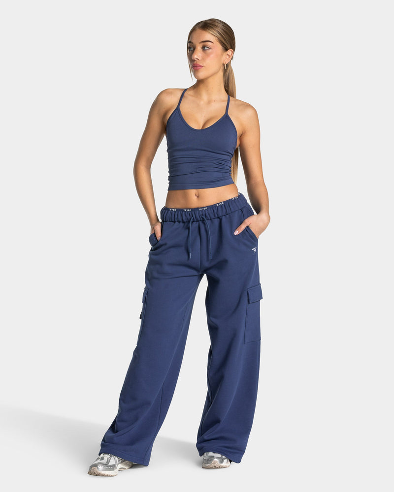 Lift Wide Leg Cargo Jogger "Indigo"