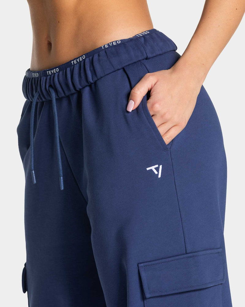 Lift Wide Leg Cargo Jogger "Indigo"