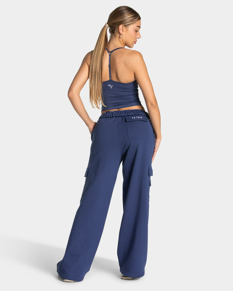 Lift Wide Leg Cargo Jogger "Indigo"