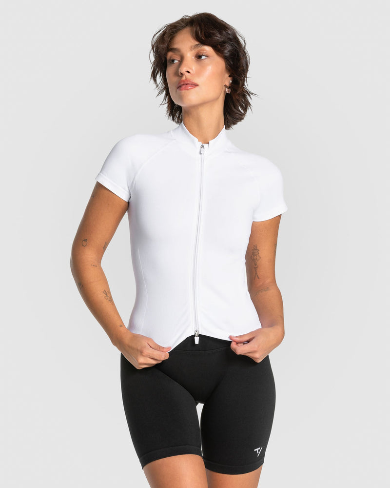 Lift Zip Shortsleeve "Weiß"