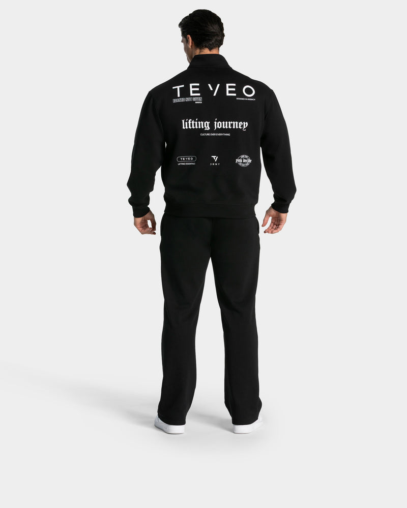 Lifting Journey Half Zip Sweater "Schwarz"