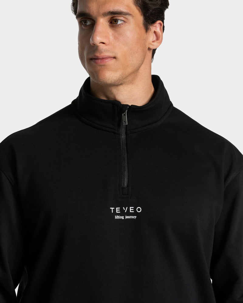 Lifting Journey Half Zip Sweater "Schwarz"