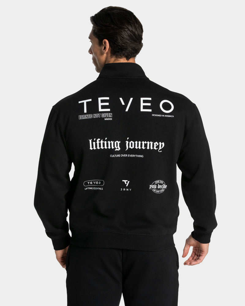 Lifting Journey Half Zip Sweater "Schwarz"