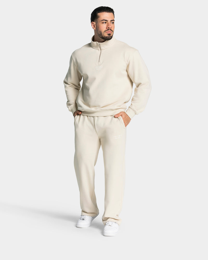Lifting Journey Half Zip Sweater "Cream"