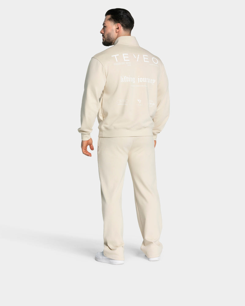 Lifting Journey Half Zip Sweater "Cream"