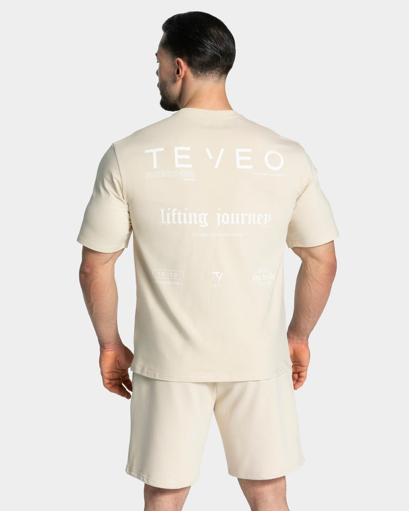 Lifting Journey Oversized T-Shirt "Cream"