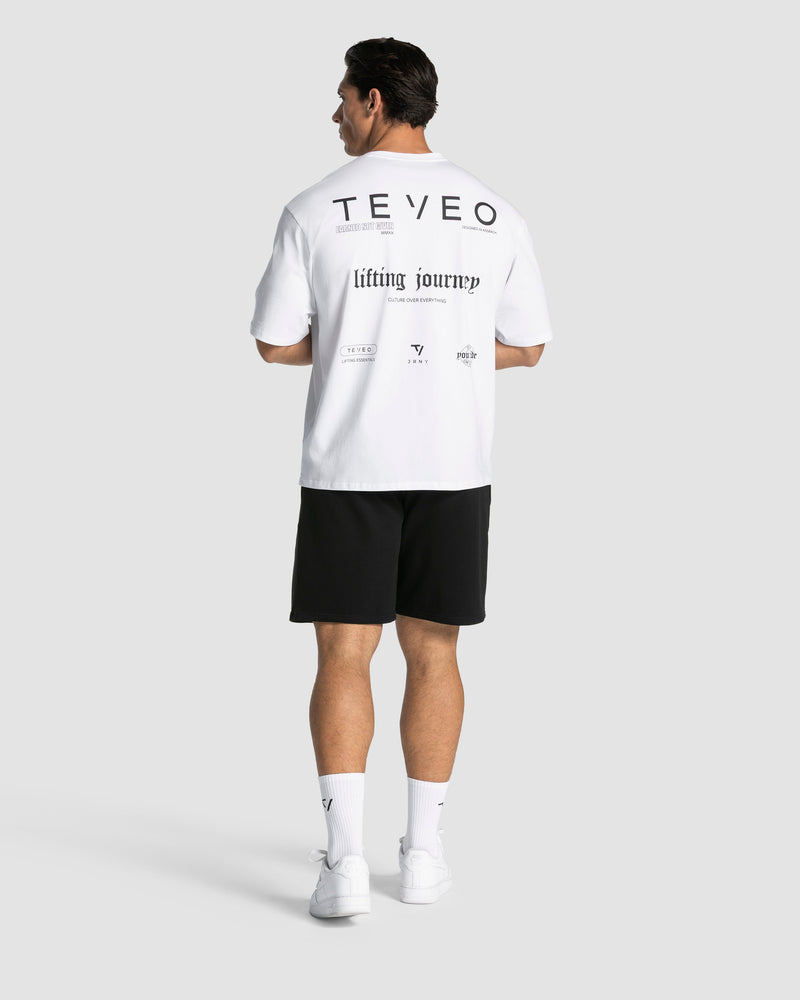 Lifting Journey Oversized T-Shirt "Weiß"