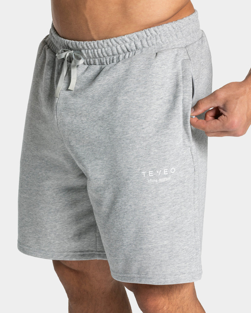 Lifting Journey Shorts "Hellgrau Meliert"