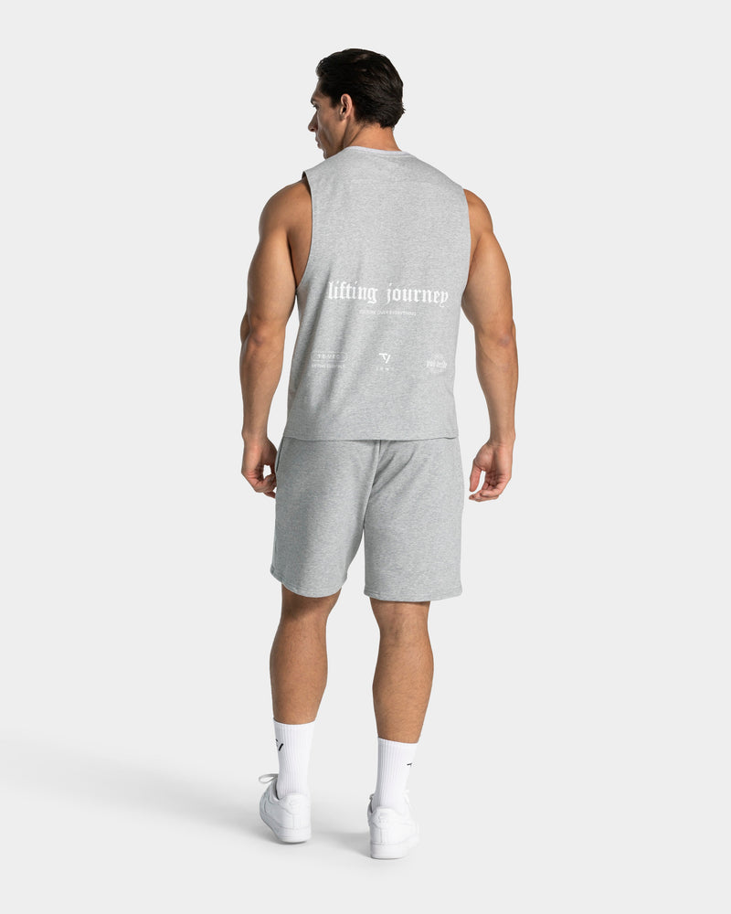 Lifting Journey Shorts "Hellgrau Meliert"