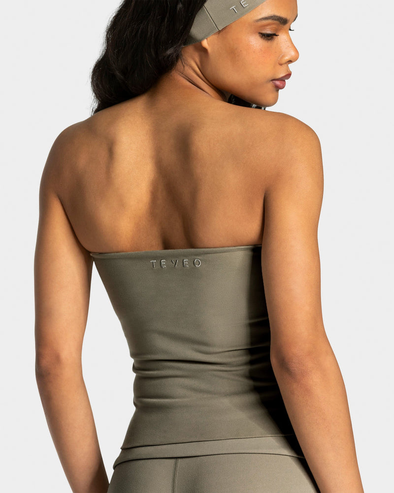 Mellow Bandeau Top Long "Khaki"