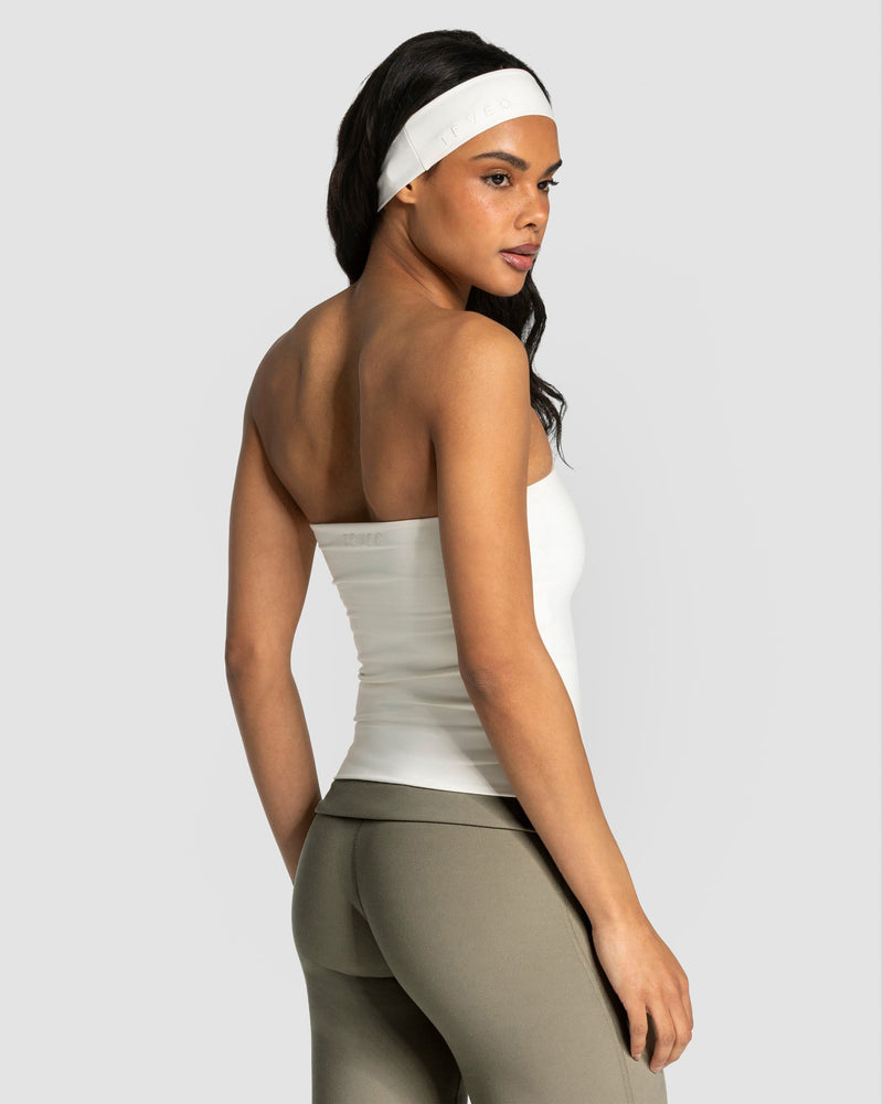 Mellow Bandeau Top Long "Off White"