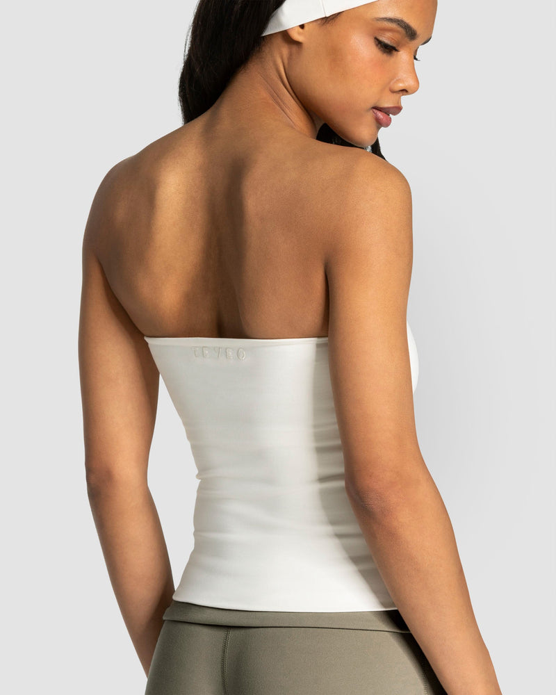 Mellow Bandeau Top Long "Off White"