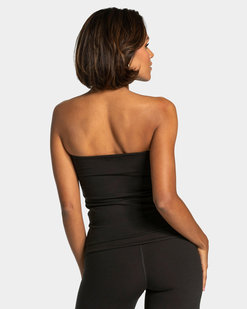 Mellow Bandeau Top Long "Schwarz"