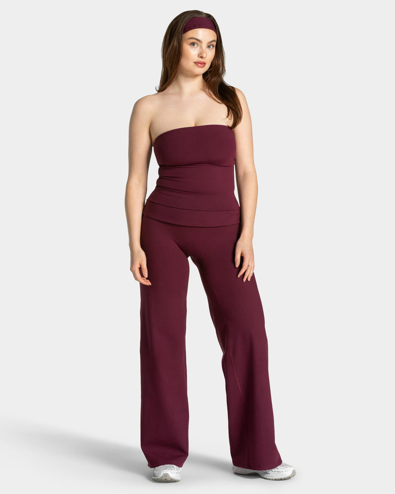 Mellow Bandeau Top Long "Pflaume"