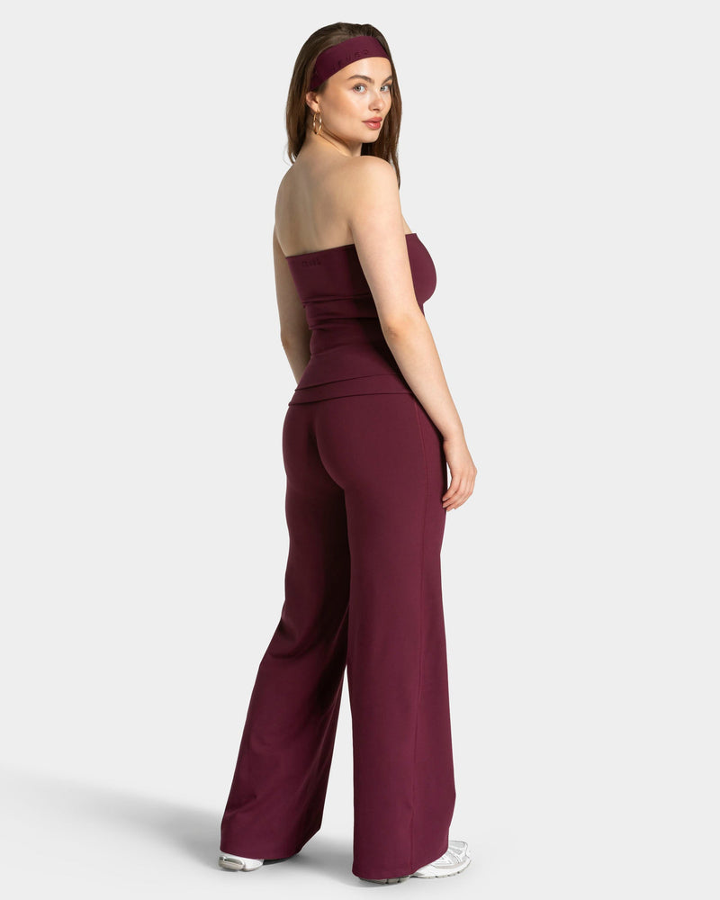 Mellow Bandeau Top Long "Pflaume"