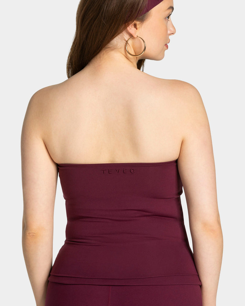 Mellow Bandeau Top Long "Pflaume"