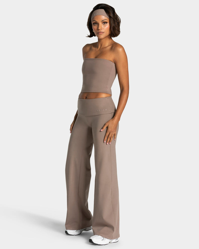 Mellow Fold Over Straight Leg Pants Regular "Mokka"