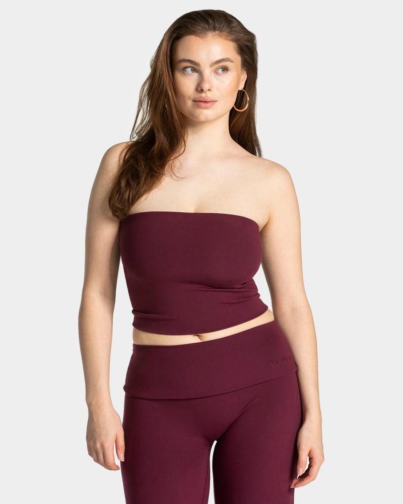 Mellow Bandeau Top Mid "Pflaume"