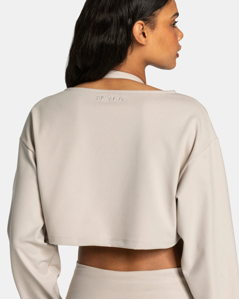 Mellow Cropped Longsleeve "Cream"