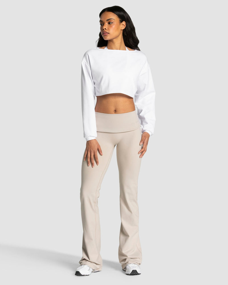 Mellow Cropped Longsleeve "Weiß"