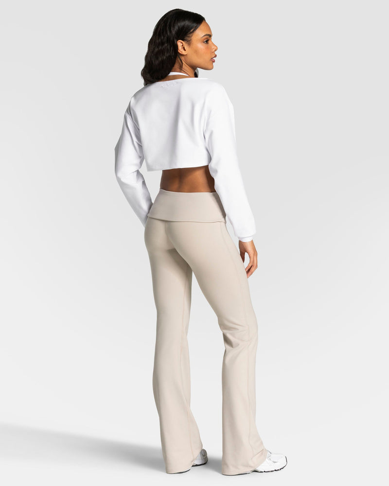 Mellow Cropped Longsleeve "Weiß"