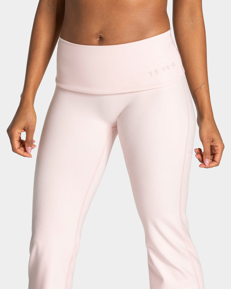 Mellow Fold Over Flared Leggings Regular "Blossom"