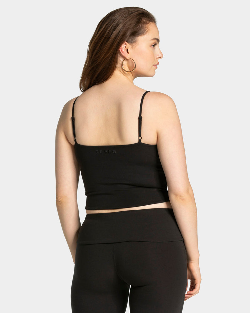 Mellow Gathered Top "Schwarz"