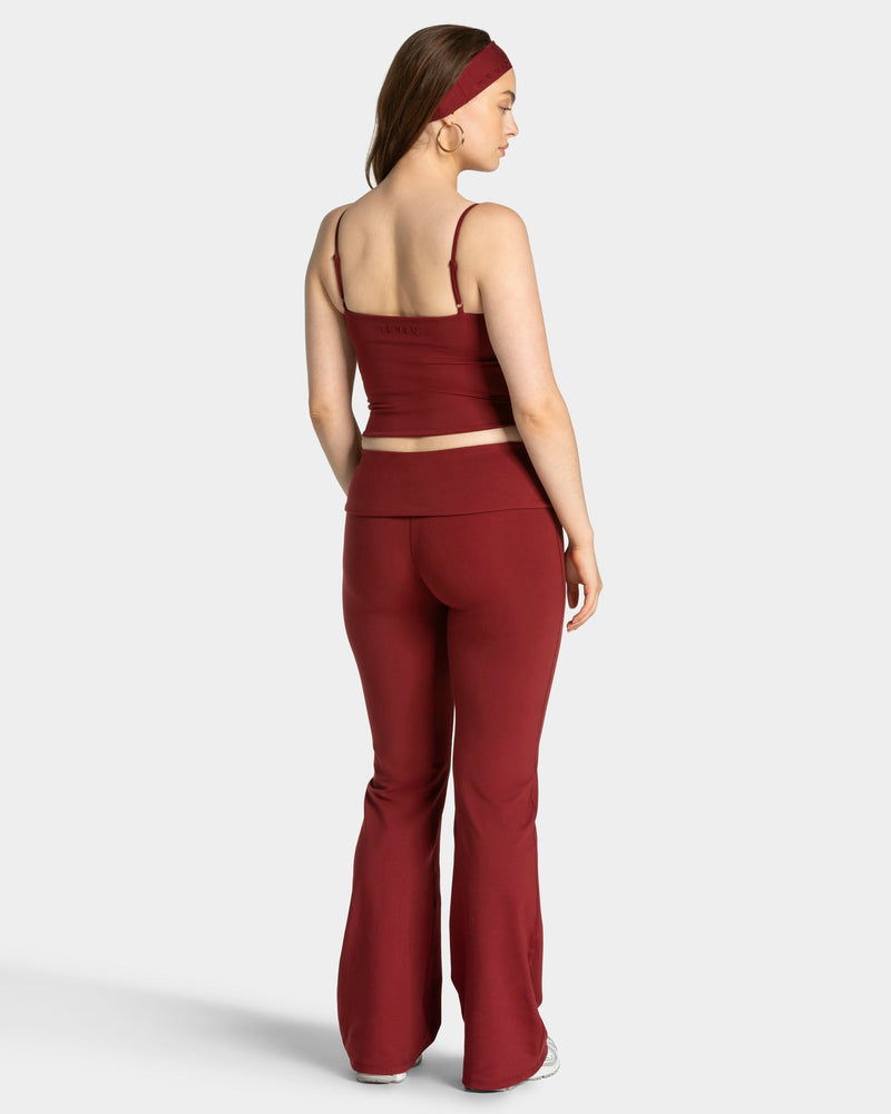 Mellow Gathered Top "Weinrot"