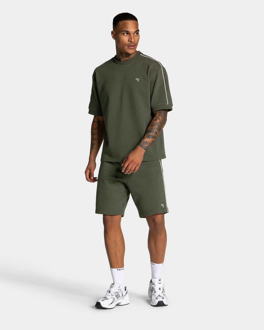Contrastline Shorts "Khaki"