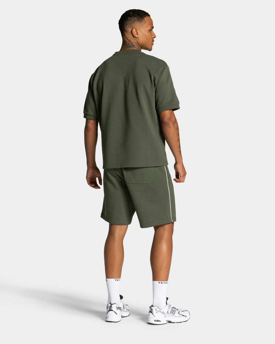 Contrastline Oversized T-Shirt "Khaki"