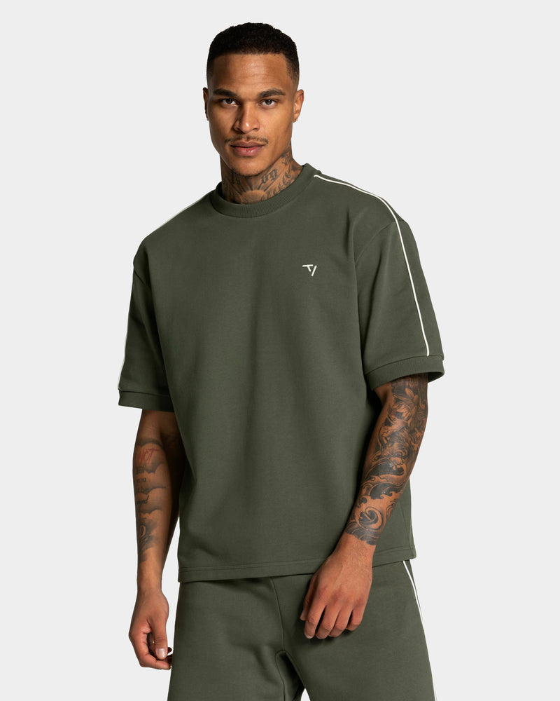 Contrastline Oversized T-Shirt "Khaki"