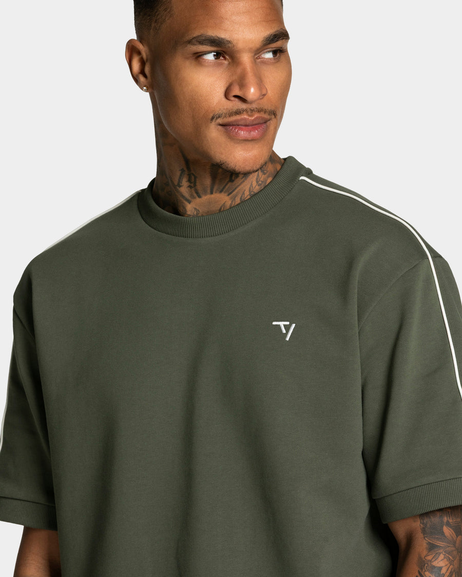 Contrastline Oversized T-Shirt "Khaki"