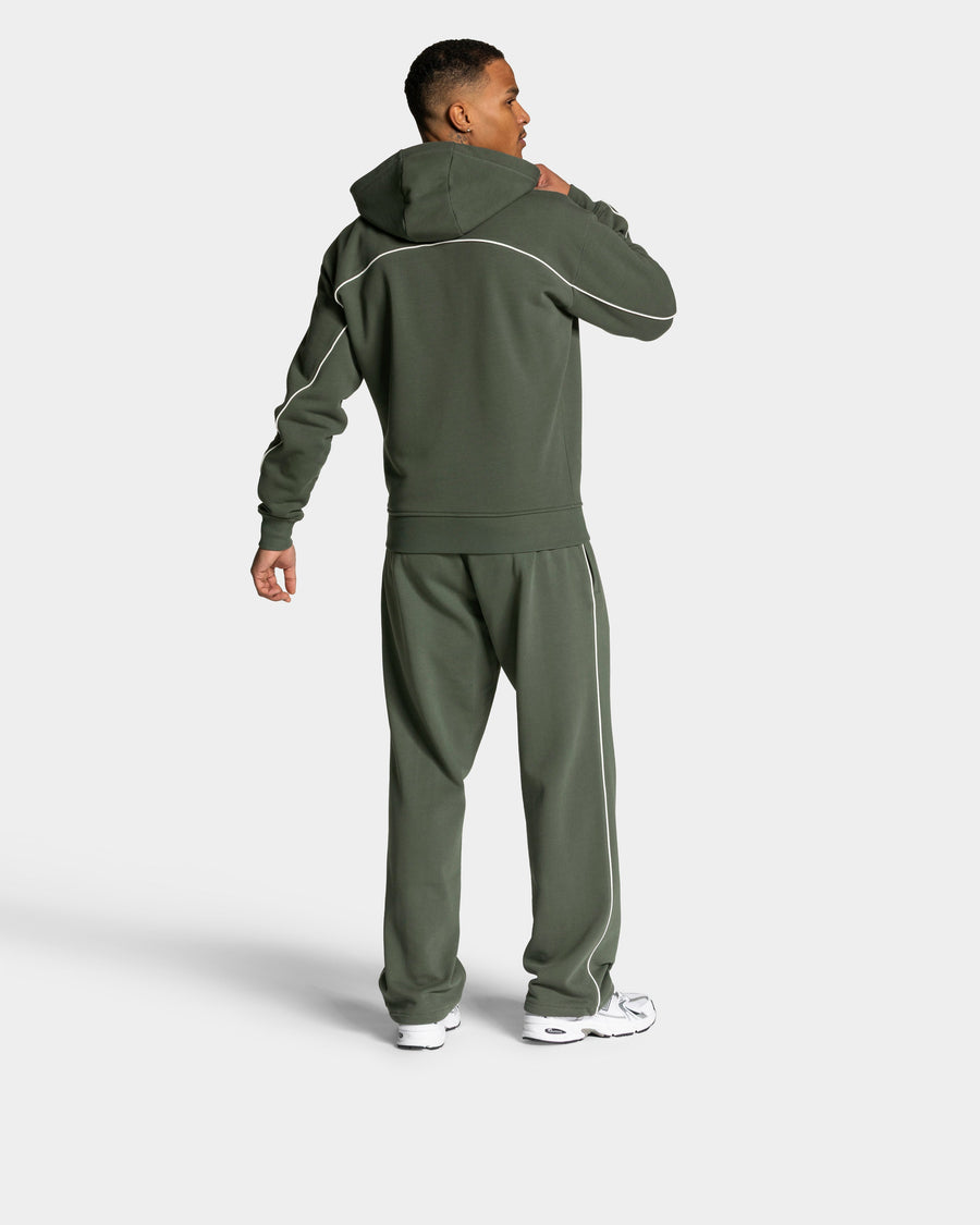 Contrastline Zip Jacke "Khaki"
