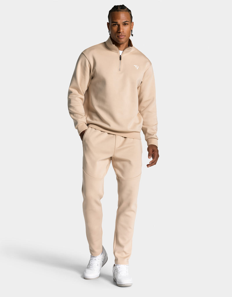 Prime Half Zip Sweater "Beige"
