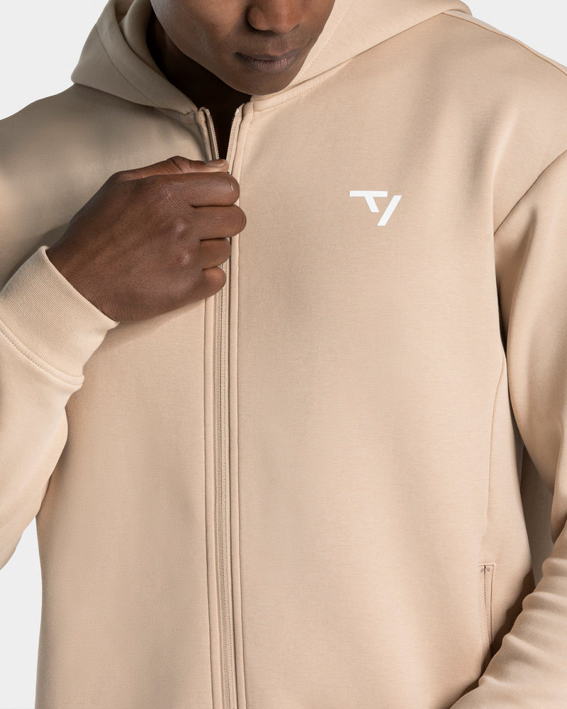 Prime Zip Hoodie "Beige"