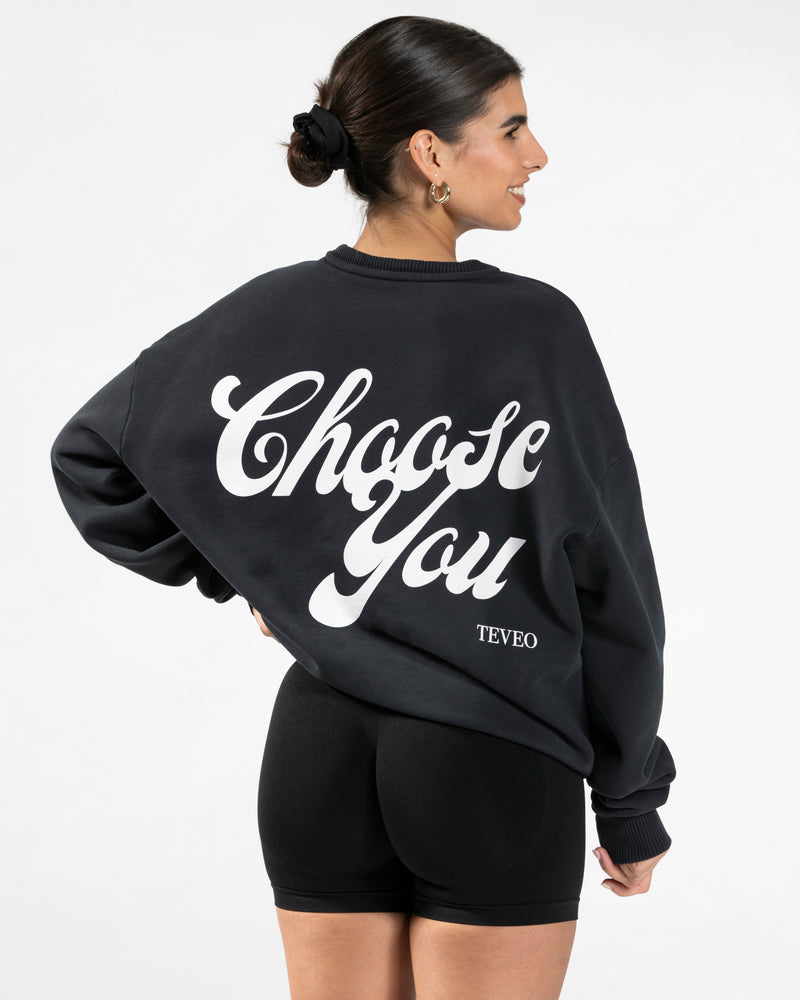Pure Oversized Sweater "Schwarz"