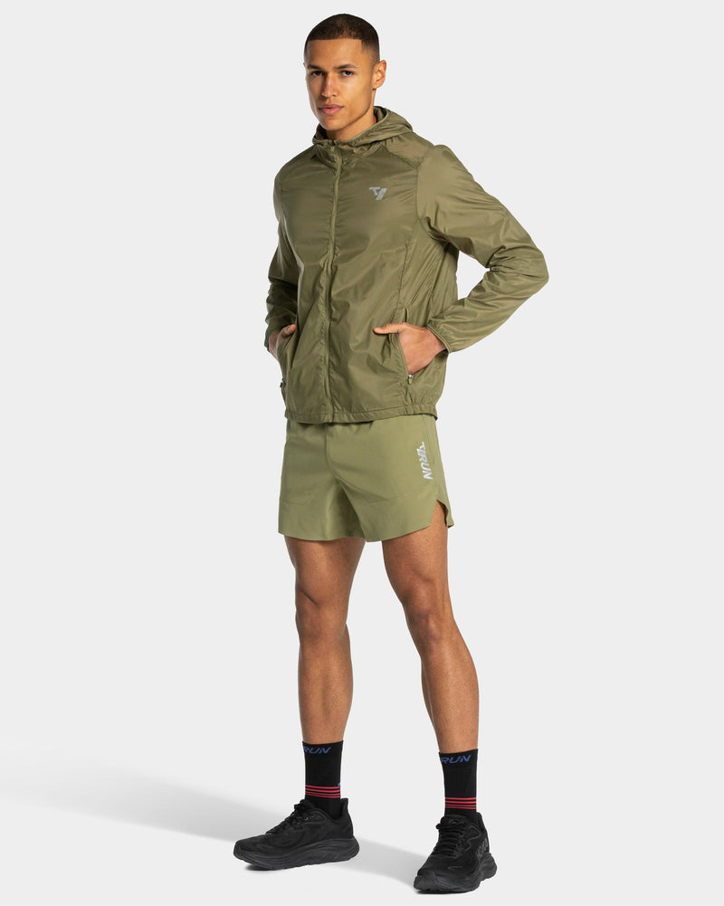 RUN Lightweight Zip Jacke "Olive"